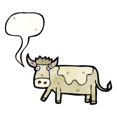 Cartoon Cow N131