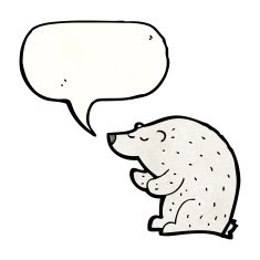 Cartoon Polar Bear N137