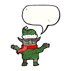cool christmas elf cartoon N3