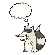 Cartoon Raccoon N41