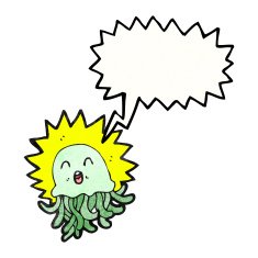 Cartoon Jellyfish N116