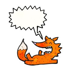 cartoon fox laughing N3