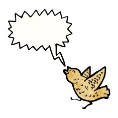 cartoon squawking bird N4