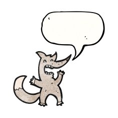 laughing wolf cartoon N5