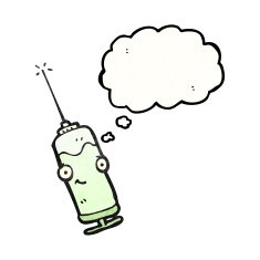 cartoon medical needle N25