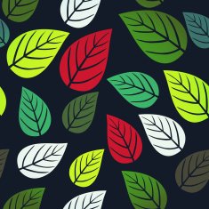 seamless pattern with leaf autumn N3