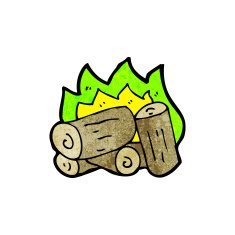 cartoon spooky campfire N3
