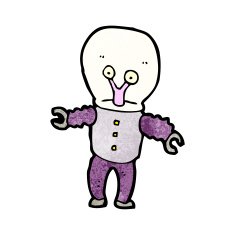 cartoon weird alien N22