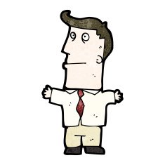 cartoon office man N37