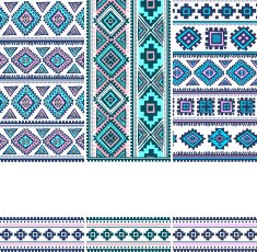Tribal vintage ethnic pattern banners