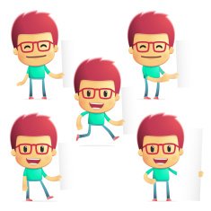 casual man in various poses N2