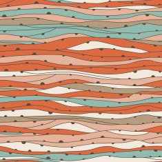 Seamless wave hand-drawn pattern N40