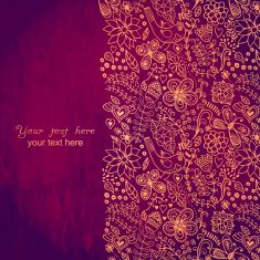 Vintage romantic background with bird on grunge