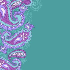 paisley background and place for your text
