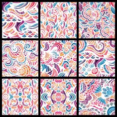 Mosaic vector seamless pattern N2