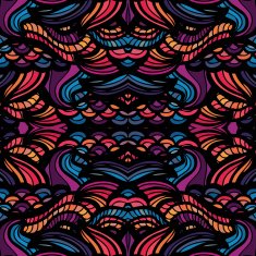 Mosaic vector seamless pattern N12