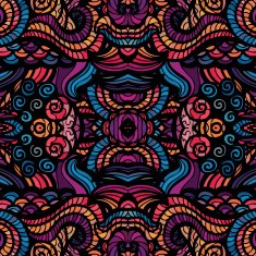 Mosaic vector seamless pattern N13