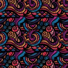Mosaic vector seamless pattern N14