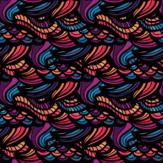 Mosaic vector seamless pattern N15