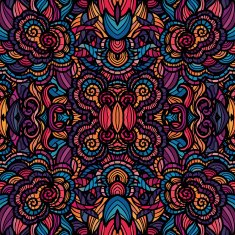 Mosaic vector seamless pattern N16