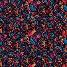Mosaic vector seamless pattern N17