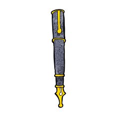 fountain pen cartoon character N4