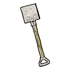 Cartoon Shovel N31