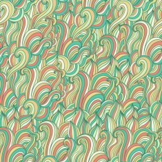 Seamless wave hand-drawn pattern waves background N15
