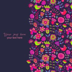 Vector floral background N4