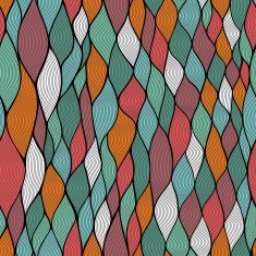 Seamless wave hand-drawn pattern N50