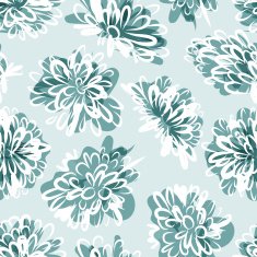 Frozen flowers seamless pattern for your design