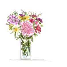 Floral summer bouquet for your design N2