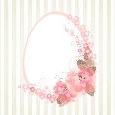 Easter egg with floral elements N3