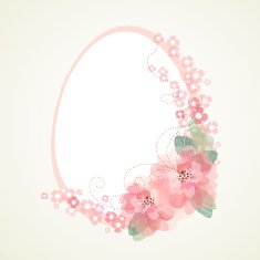 Easter egg with floral elements N4