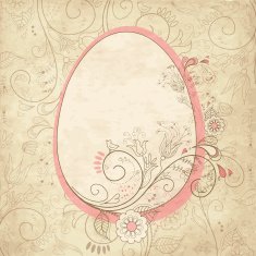 Easter egg with floral elements N5