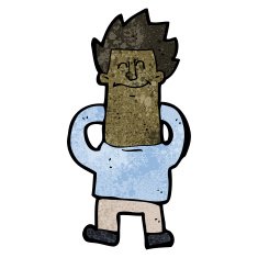 Cartoon Man Relaxing N12