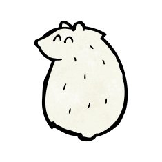 Cartoon Polar Bear N138