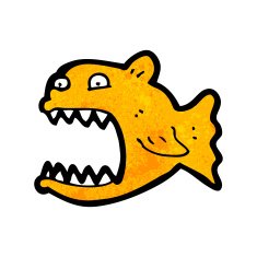 Cartoon Piranha N31