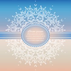 Christmas snowflake on blur background Card template N2