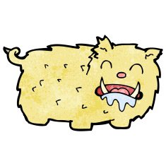 cartoon slobbering beast N2