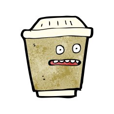 Cartoon Take Out Coffee N4