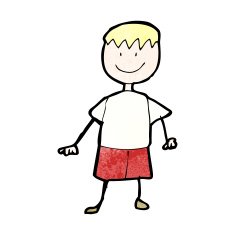 child's drawing of a boy N2