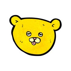 Teddy Bear Head Cartoon N5