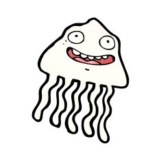 Cartoon Jellyfish N121