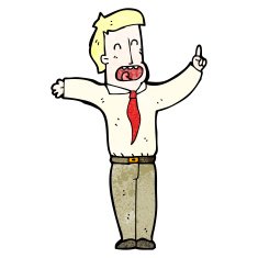 cartoon boss giving orders N2