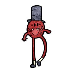 cartoon dancing monster N13
