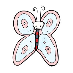Cartoon Butterfly N130