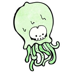 weird cartoon alien N4