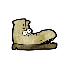 cartoon old boot N22