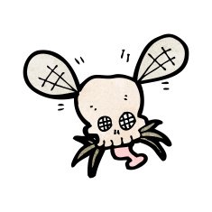 cartoon spooky fly N2